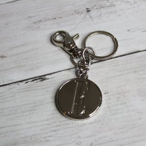Elle Metal Keychain Personalized Letter E Lobster Clip Purse Keychain